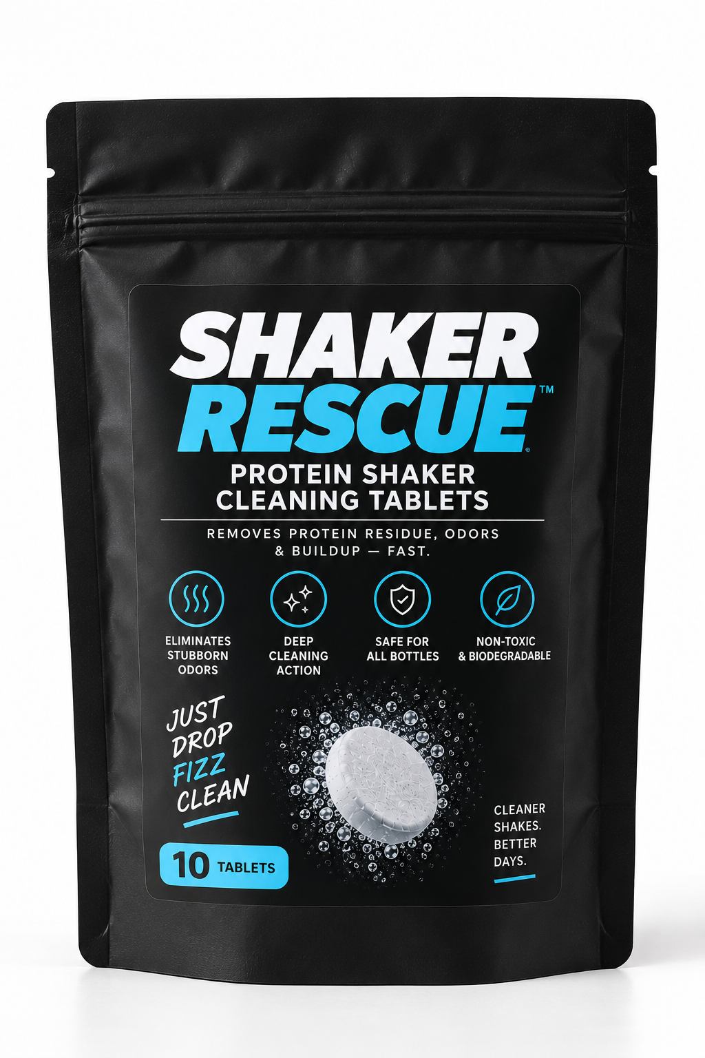 Shaker Rescue™ Protein Shaker Cleaning Tablets